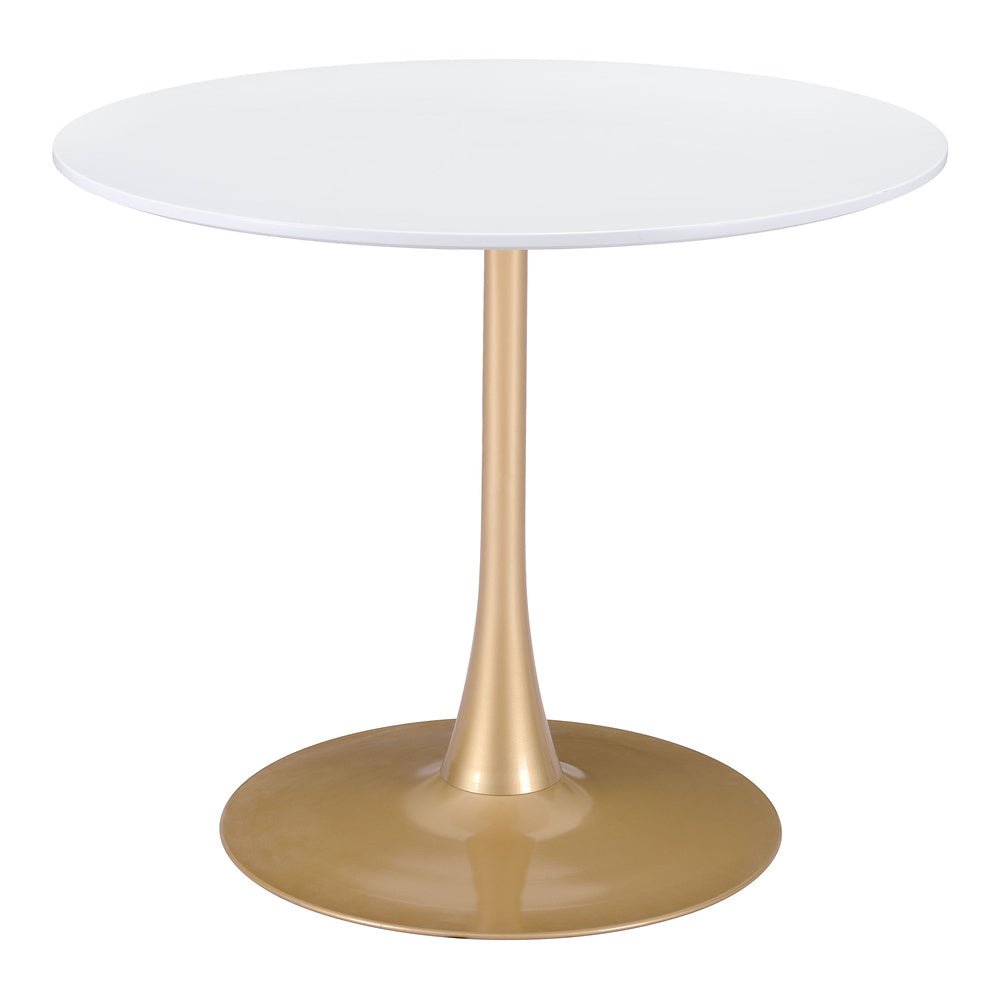 Mesa de Comedor para Salón de Eventos - ZUO OPUS - Varios Colores - Cubierta de MDF Pintado y Estructura de Acero con Recubrimiento en Polvo - 101568 - Zuo - NOGAL BEAT - Mesa Comercial Interior