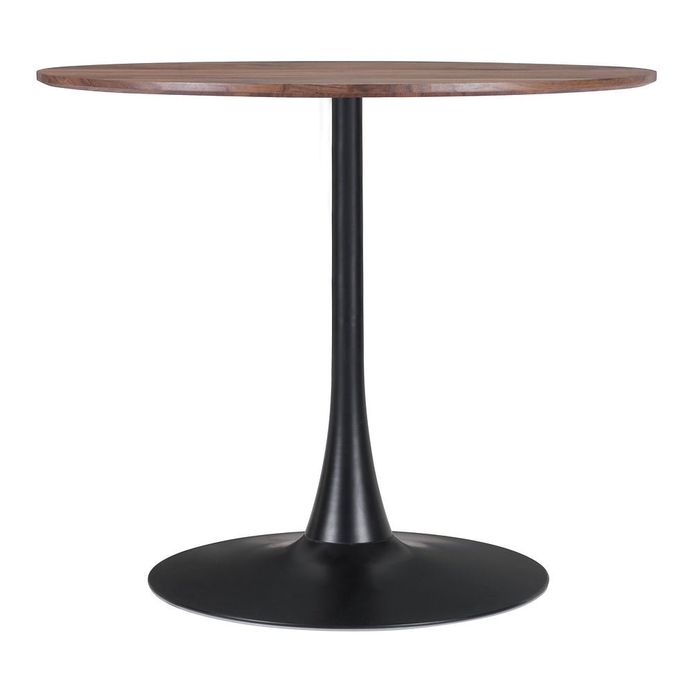 Mesa de Comedor para Salón de Eventos - ZUO OPUS - Varios Colores - Cubierta de MDF Símil Madera y Estructura de Acero con Recubrimiento en Polvo - 101567 - Zuo - NOGAL BEAT - Mesa Comercial Interior