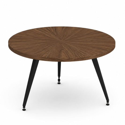 Mesa de Juntas para Oficina Circular - VERSA PIANNO - Cubierta Circular - PI-620N - VERSA - NOGAL BEAT - Mesa de Juntas