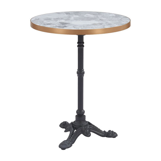 Mesa de Terraza para Spa - ZUO GAZEBO - Multicolor - Cubierta de MDF Símil Piedra y Estructura de Aluminio Fundido Hierro - 704052 - Zuo - NOGAL BEAT - Mesa de Terraza