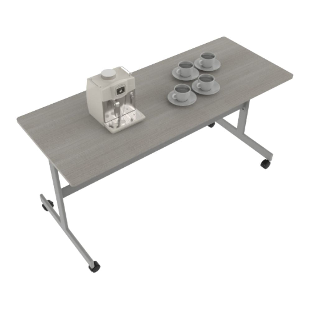 Mesa de Trabajo Abatible para Oficina - OFIK 247 - Cubierta en Melamina - 247 - OFIK - NOGAL BEAT - Escritorio