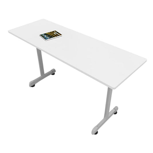 Mesa de Trabajo para oficina - OFIK 728 - Cubierta en Melamina y Estructura en Acero - 728 - OFIK - NOGAL BEAT - Escritorio