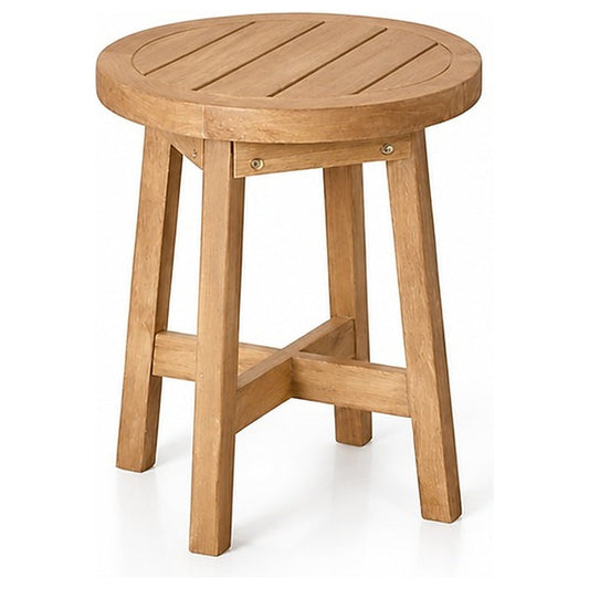 Mesa Lateral para Exterior - NOGAL BEAT SAONA MESA0904869 - Madera Maciza - MESA0904869 - Mundo In - NOGAL BEAT - Mesa de Terraza