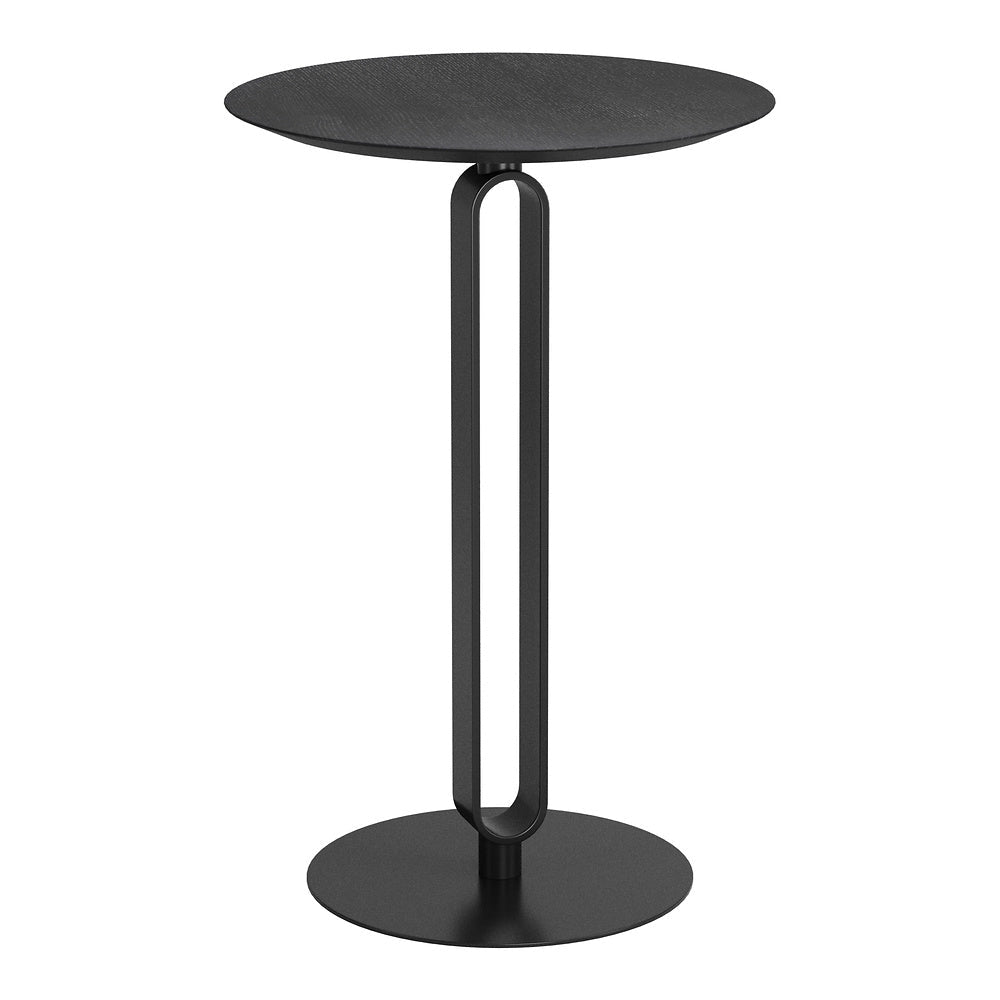 Mesa Mostrador para Barra de Hotel - ZUO DERRY - Negro - Cubierta de MDF Símil Madera y Estructura de Acero con Recubrimiento en Polvo - 110165 - Zuo - NOGAL BEAT - Mesa Comercial Interior