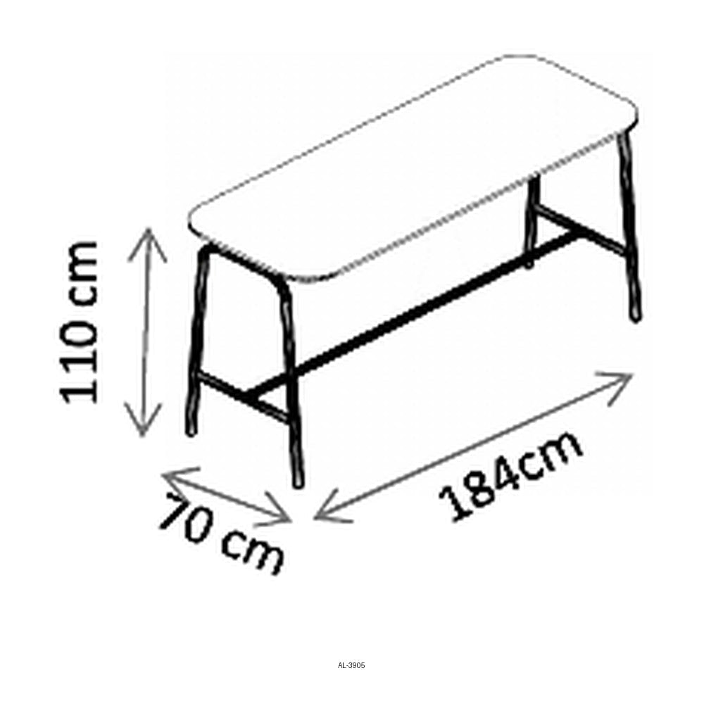 Mesa Periquera Alta para Oficina - VERSA STYLE - Estructura Blanco - Cubierta Oval de 19 mm con Preparación para Conectividad - AL-3905 VERSA STYLE - VERSA - NOGAL BEAT - Mesa Periquera