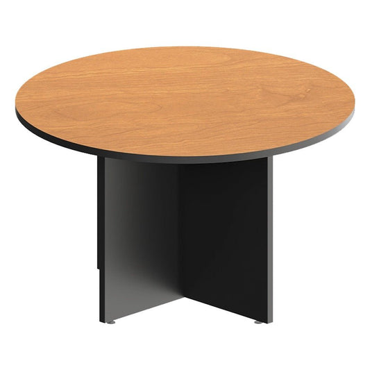 Mesa Redonda de Juntas para Espacio Colaborativo - GEBESA VOLT - Diámetro 120 cm - GBV575120 - GEBESA - NOGAL BEAT - Mesa Comercial Interior