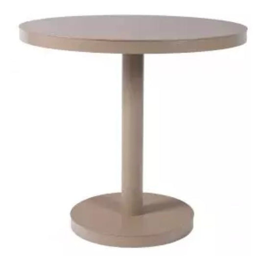 MESA RESOL BARCINO PIE CENTRAL Ø80 ROUND | Estructura Aluminio | Pintado | Secado Horno | Interior + Exterior - 01423 - Resol - NOGAL BEAT - Mesas