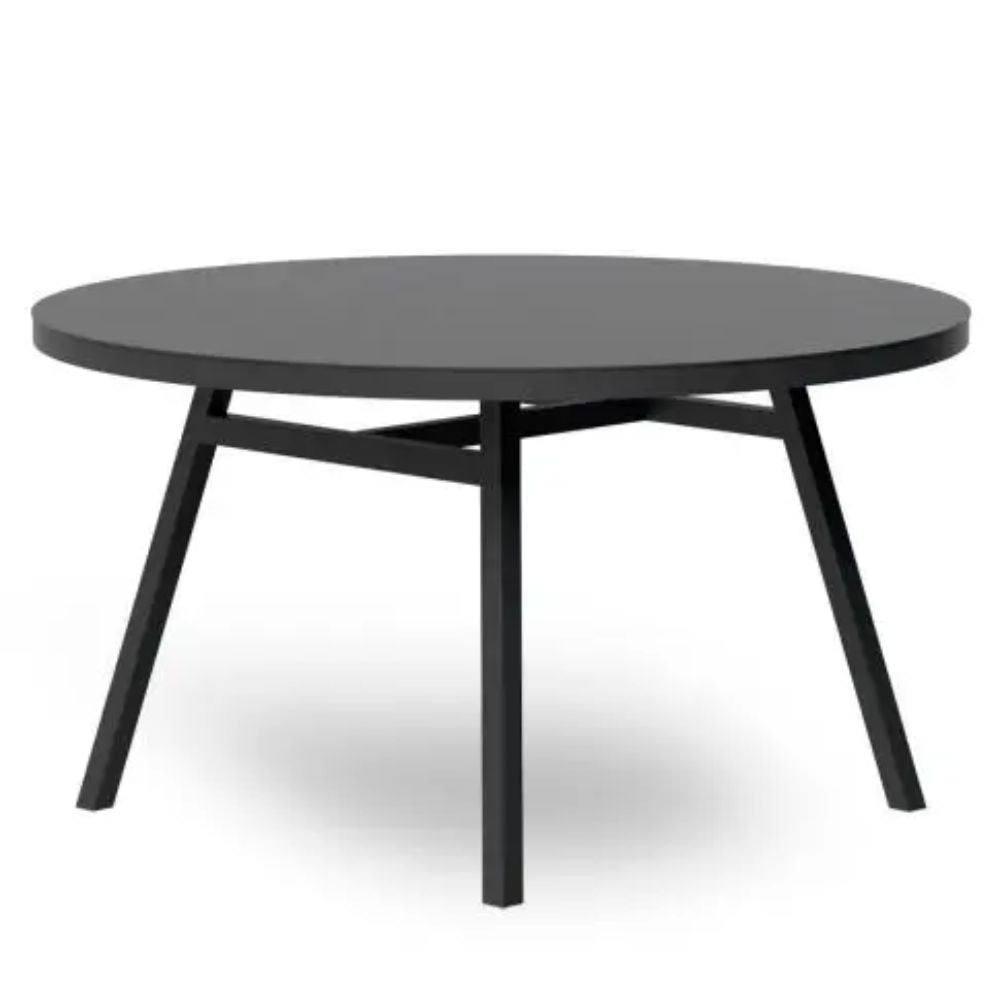 MESA RESOL MILANO Ø1350 | Mesa Redonda | 74 cm | Estructura Aluminio | Pintado | Secado Horno | Interior + Exterior - 70330 - Resol - NOGAL BEAT - Mesas