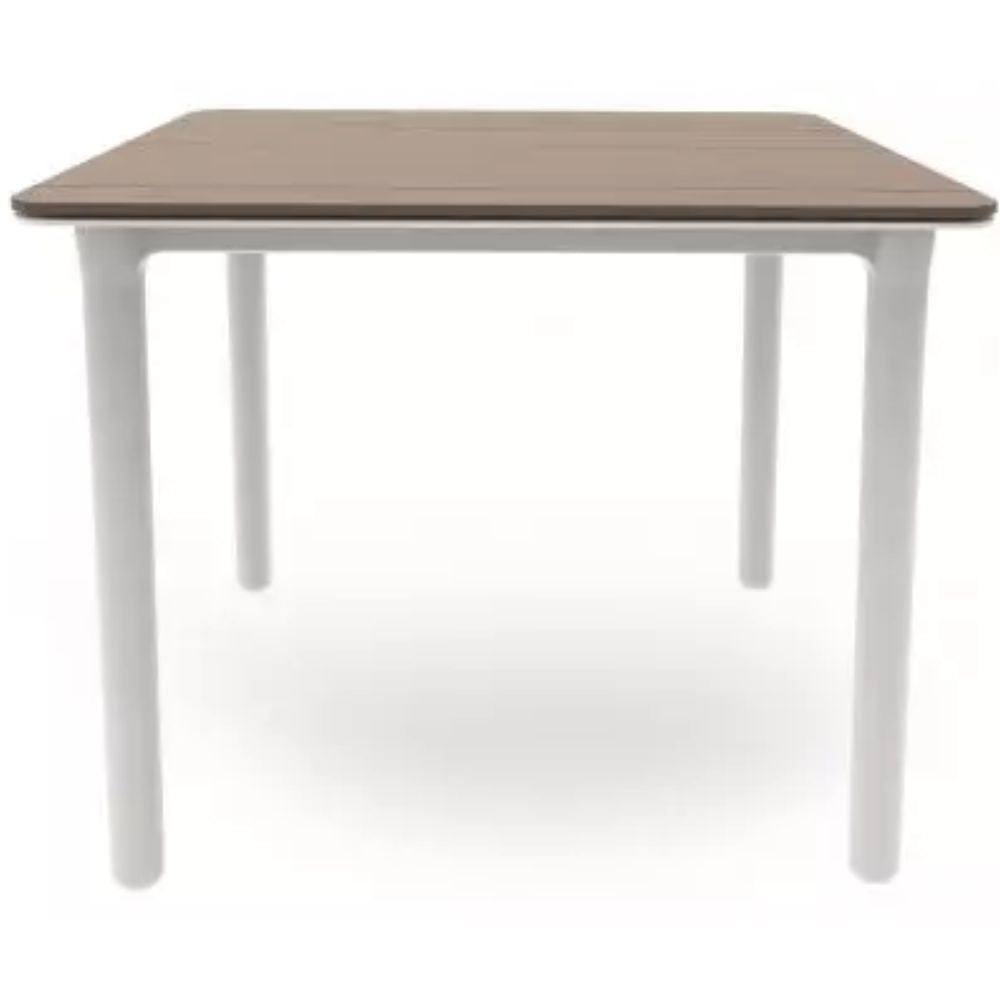 MESA RESOL NOA 90x90 | Mesa Ocasional | Patas Polipropileno | Fibra Vidrio | Protección UV | Interior + Exterior - 04167 - Resol - NOGAL BEAT - Sillas