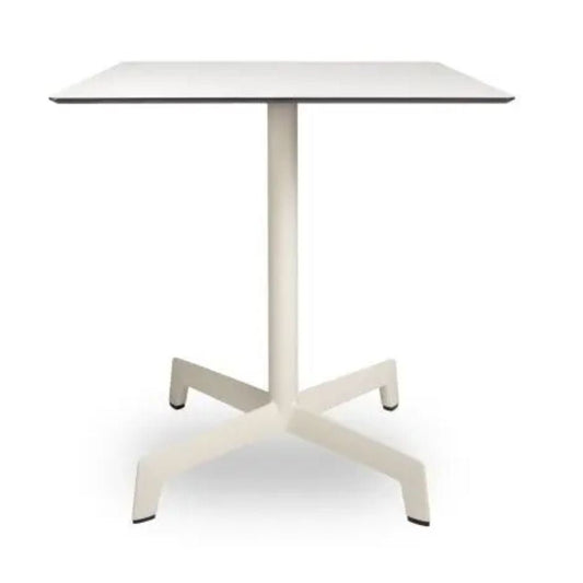 MESA RESOL SPUTNIK 70 70x70 | Mesa Ocasional | Estructura Aluminio Pintado | Pie Poliamida | Tablero HPL | Interior + Exterior - 06129 - Resol - NOGAL BEAT - Mesas