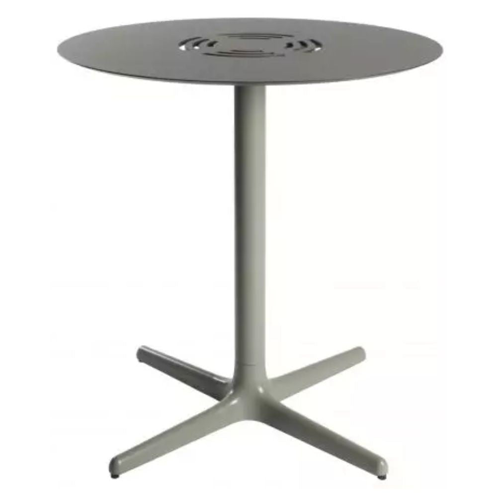 MESA RESOL TOLEDO AIRE Aire Ø70 Round | Mesa Ocasional | Estructura Aluminio | Pintado | Compacto Fenólico | Interior + Exterior - 04866 - Resol - NOGAL BEAT - Mesas