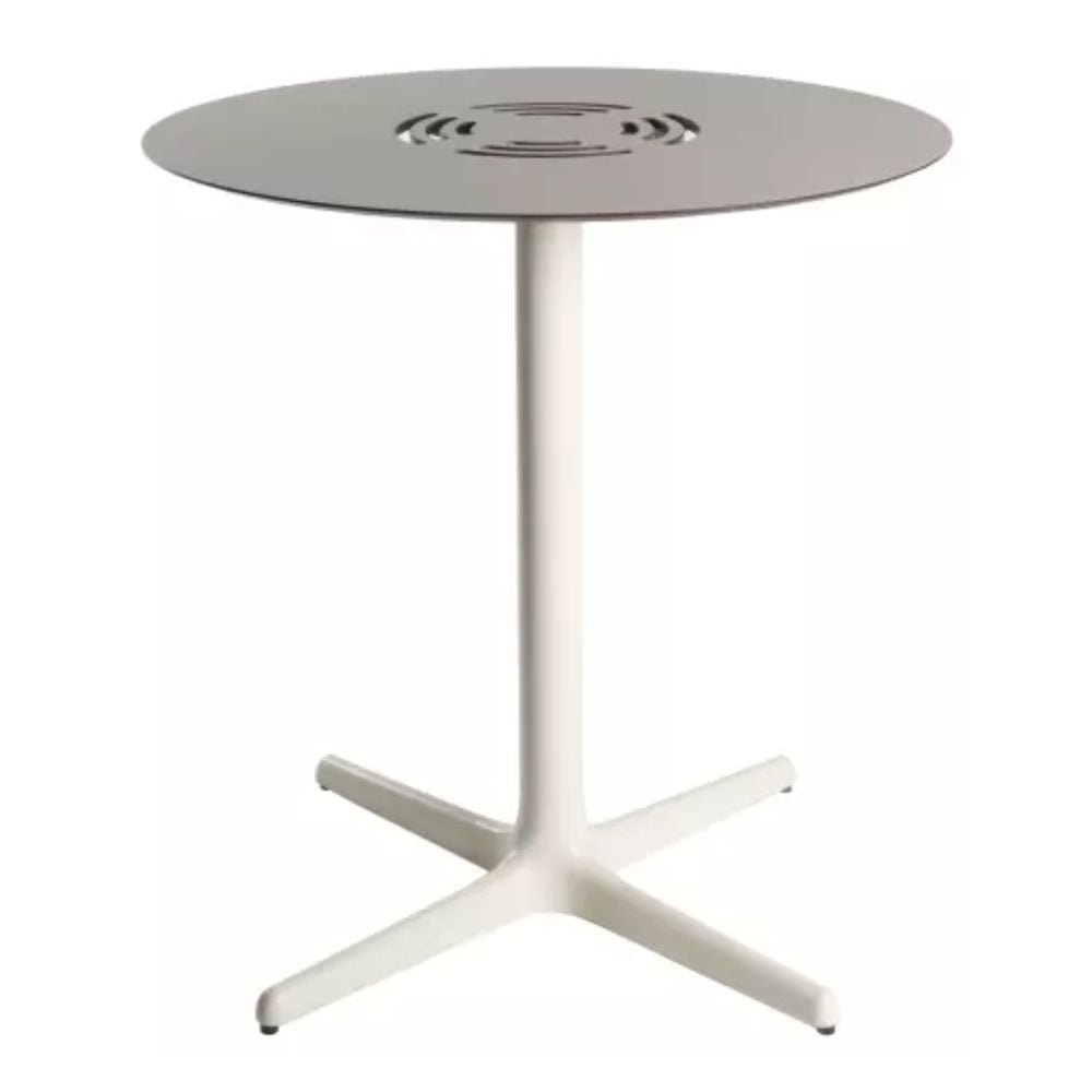 MESA RESOL TOLEDO AIRE Aire Ø70 Round | Mesa Ocasional | Estructura Aluminio | Pintado | Compacto Fenólico | Interior + Exterior - 04870 - Resol - NOGAL BEAT - Mesas