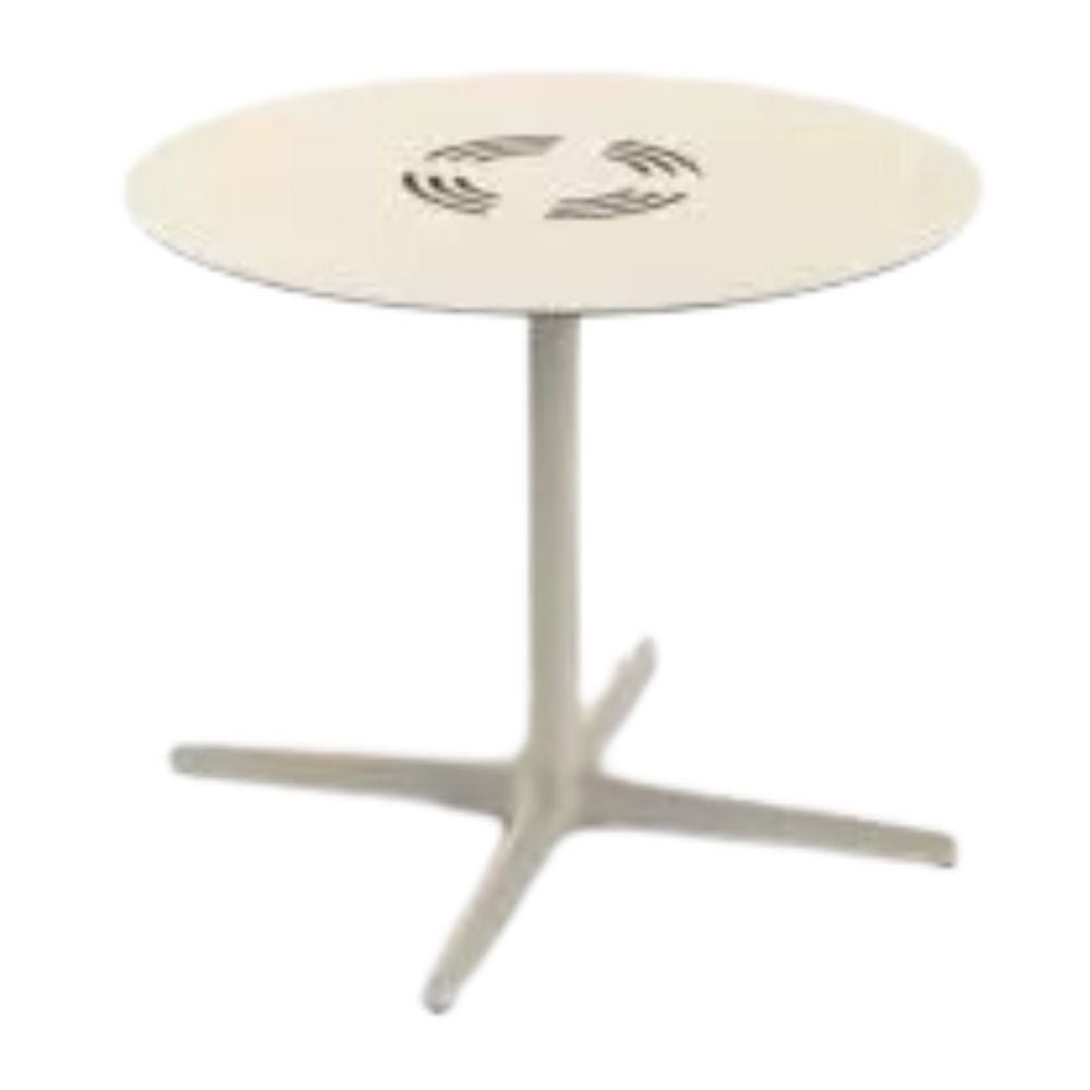 MESA RESOL TOLEDO AIRE XL Ø90 | Mesa Ocasional | Estructura Aluminio | Pintado | Compacto Fenólico | Interior + Exterior - 05470 - Resol - NOGAL BEAT - Mesas