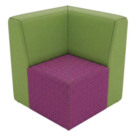 Módulo Esquinero Lineal para Sala de Espera - GEBESA FOMCORE ARMLESS - Frente 78 cm - Alto 88 cm - Tapizado - GFCA024313135 - GEBESA - NOGAL BEAT - Sillón Ocasional