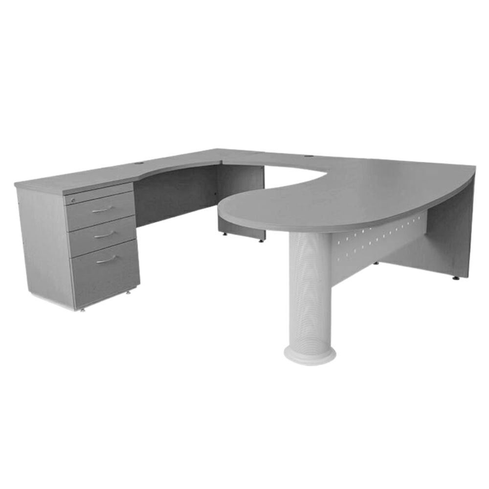 Modulo para Biblioteca - OFIK TRIESTE 206 - Varios Colores - 3 Gavetas - 206 - OFIK - NOGAL BEAT - Escritorio