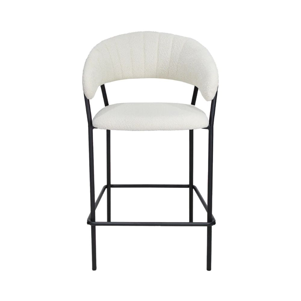 NOGAL BEAT CACERES 65 CM W29 | Banco Decorativo Ocasional | 65 cm | Base 4 Puntas | Varios Colores | Interior - SILL0904435 - Mundo In - NOGAL BEAT - Banco para bar