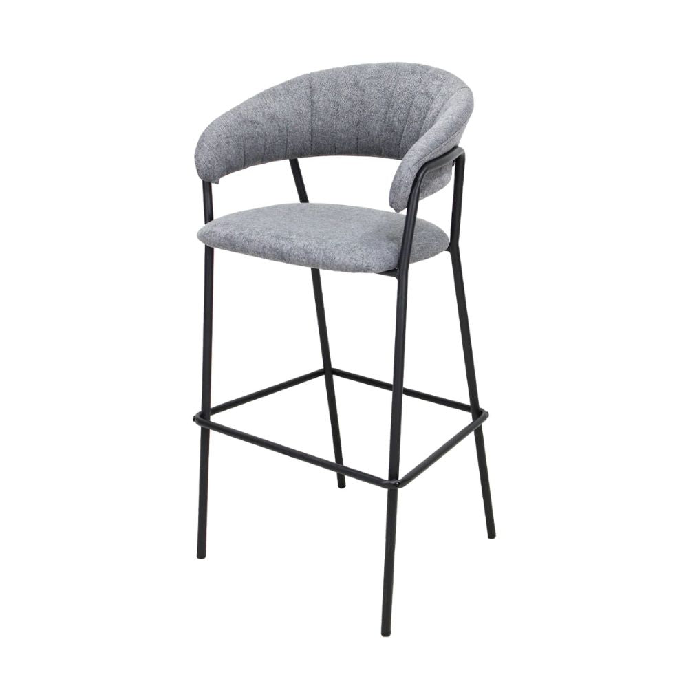 NOGAL BEAT CACERES 65 CM W29 | Banco Decorativo Ocasional | 65 cm | Base 4 Puntas | Varios Colores | Interior - SILL0904435 - Mundo In - NOGAL BEAT - Banco para bar