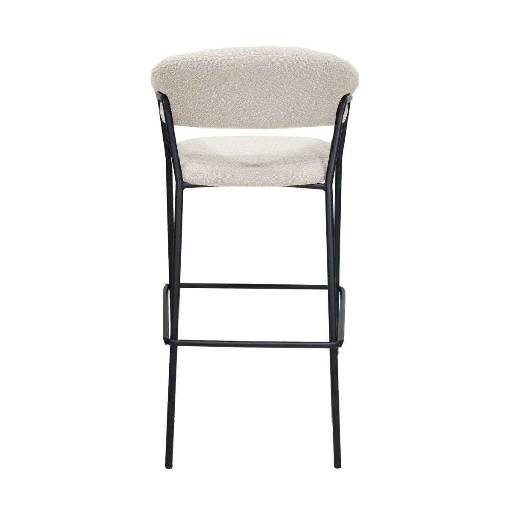 NOGAL BEAT CACERES 75 CM W29 | Banco Decorativo Ocasional | 75 cm | Base 4 Puntas | Varios Colores | Interior - SILL0904436 - Mundo In - NOGAL BEAT - Banco para bar