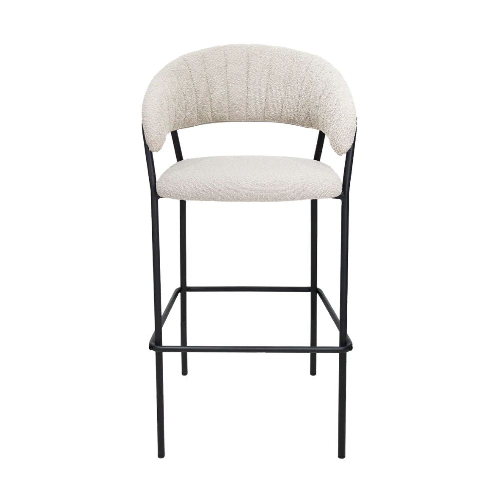 NOGAL BEAT CACERES 75 CM W29 | Banco Decorativo Ocasional | 75 cm | Base 4 Puntas | Varios Colores | Interior - SILL0904436 - Mundo In - NOGAL BEAT - Banco para bar