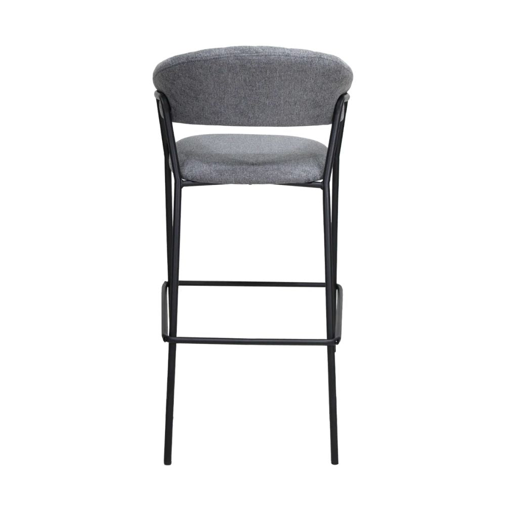 NOGAL BEAT CACERES 75 CM W29 | Banco Decorativo Ocasional | 75 cm | Base 4 Puntas | Varios Colores | Interior - SILL0904436 - Mundo In - NOGAL BEAT - Banco para bar