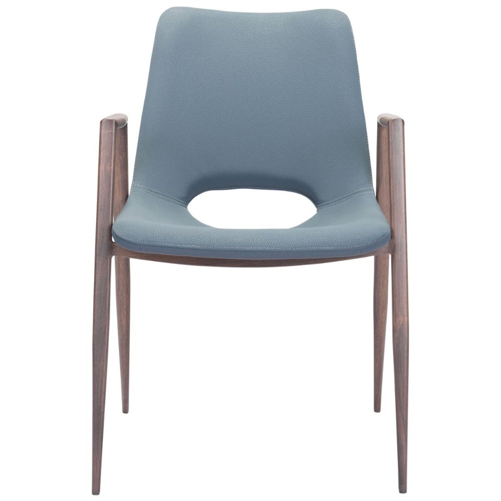 NOGAL BEAT DESI | Silla para Comedor Restaurante Cafeteria | Varios Colores | Piel Sintetica | Interior - 101695 - Zuo - NOGAL BEAT -