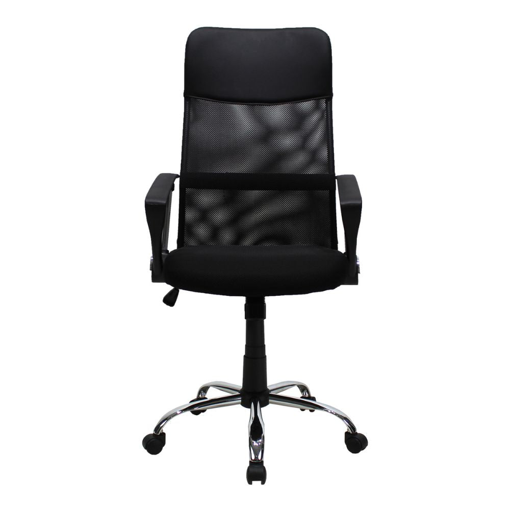 SILLA KINGSTRONG JM-2006A | Silla Ejecutiva Uso de Oficina | Base Estrella Cromada | Tapizado Mesh | Plástico Metal | Interior