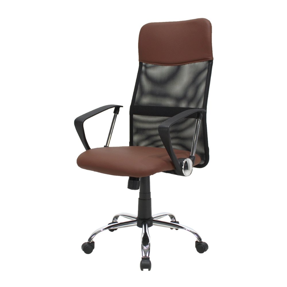 SILLA KINGSTRONG JM-2006A | Silla Ejecutiva Uso de Oficina | Base Estrella Cromada | Tapizado Mesh | Plástico Metal | Interior