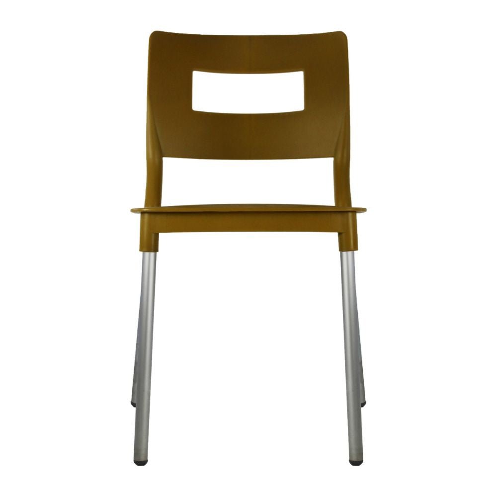 SILLA KINGSTRONG JM VALENIA SILL0020317 | Silla Estilizada Terraza Jardín Comedor | Base 4 Puntas | Terminado Anodizado | Polipropileno | Interior + Exterior | Resorts Salas de Espera Lugares de Eventos Isla de Cocina Sala de Estar Asiento Adicional Espacios Comerciales