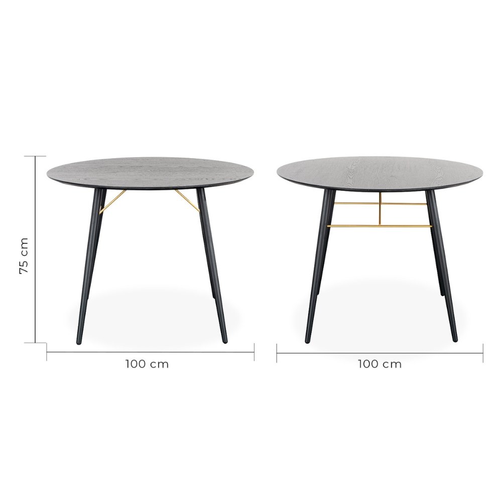 Nogal Beat Mesa de Comedor Onno 100 Uso Interior - MESA0903535 - Mundo In - NOGAL BEAT -