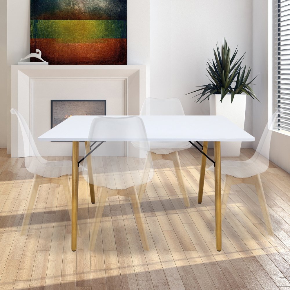 Nogal Beat Mesa Frankfurt Rectagunlar 120x70 - MESA0641594 - Mundo In - NOGAL BEAT -