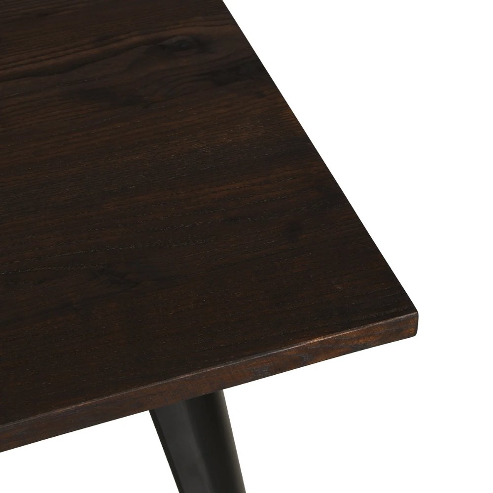 Nogal Beat Mesa Gante 80x80 Tipo Tolix Diseño Industrial para Restaurante - MESA0360231 - Mundo In - NOGAL BEAT -