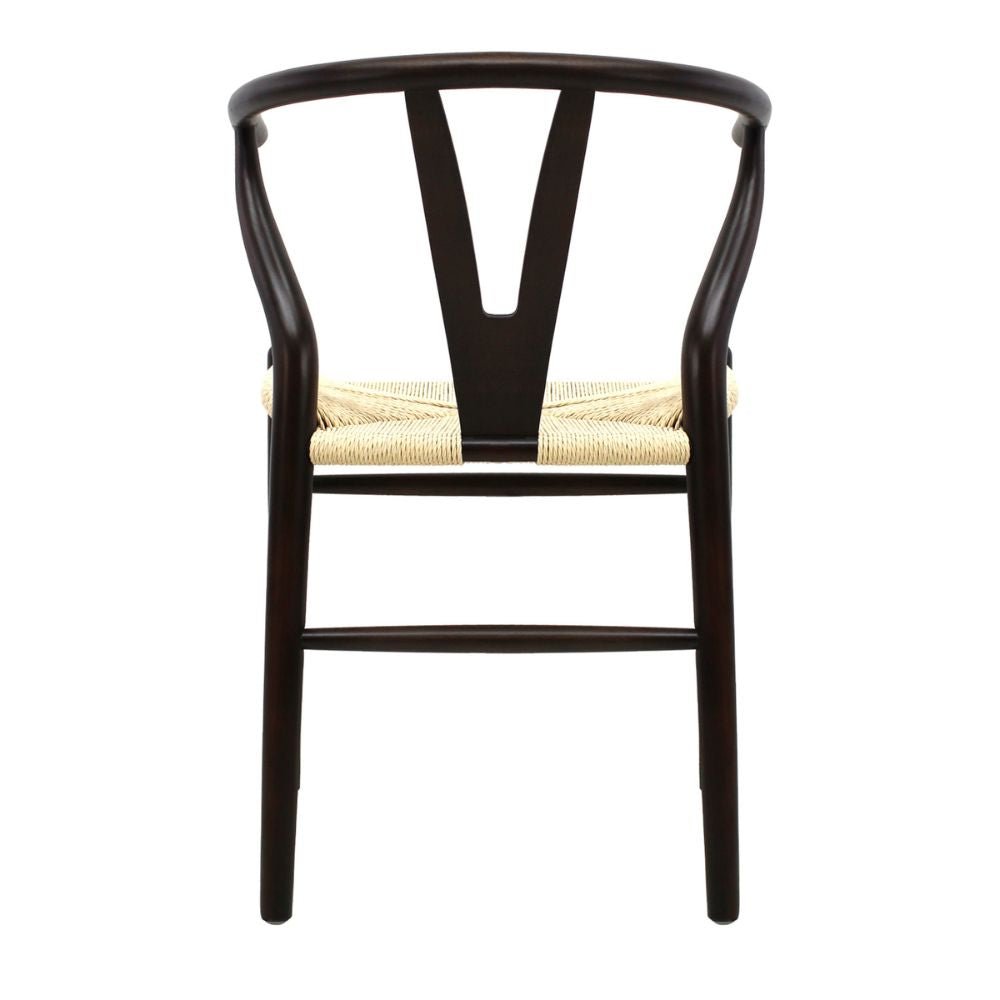 SILLA KINGSTRONG MICERINO MOB-098 SILL0903560 | Silla Ocasional Decorativa Descanso Comodidad con Modernidad Hogar | Base 4 Puntas Estilo Escandinavo | Madera | Asiento Papel Trenzado Impermeable | Interior | Sala de Estar Sala de Espera Vestíbulo Casa Habitación Estética Sillas Bonitas  Comercial