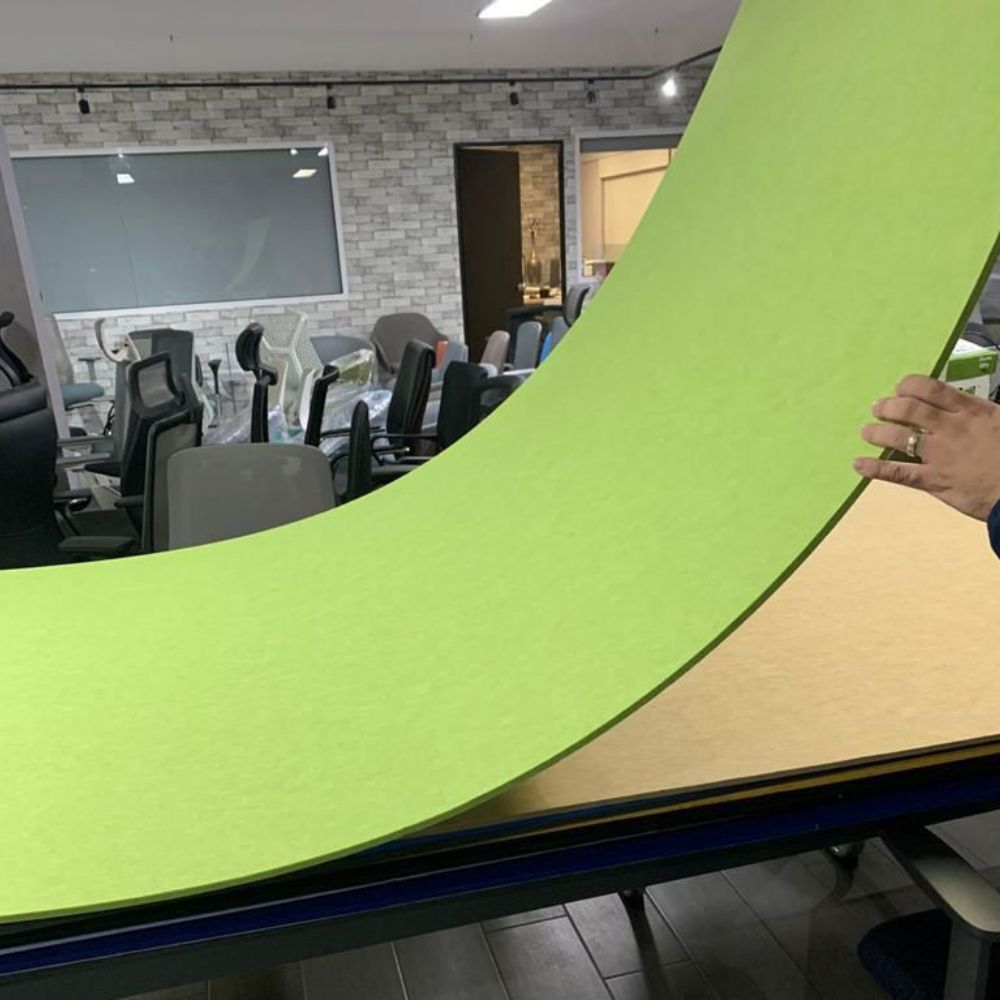 NOGAL BEAT PANEL | Panel Acustico para Oficinas | 9 mm | Liso Sin Corte | Interior - Nogal Beat PANEL 1.22 m. X 2.44 m. 9 mm. - Sonara - NOGAL BEAT - Paneles Acústicos