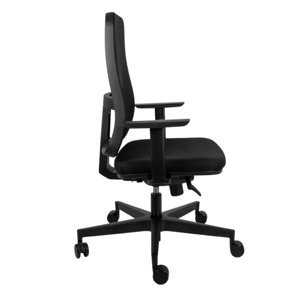 Offiho Black Silla Blaze Ohe-23 Operativa Malla Negra Base Estrella Con Rodajas Uso Interior - OHE-23 - OFFIHO - NOGAL BEAT - Silla para oficina