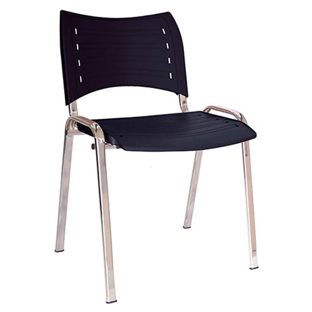 Silla de visita Offiho Innova OHV-2700CR con estructura cromada y asiento de polipropileno en varios colores