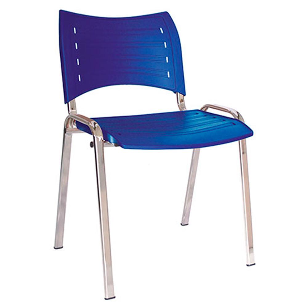 Silla de visita Offiho Innova OHV-2700CR con estructura cromada y asiento de polipropileno en varios colores