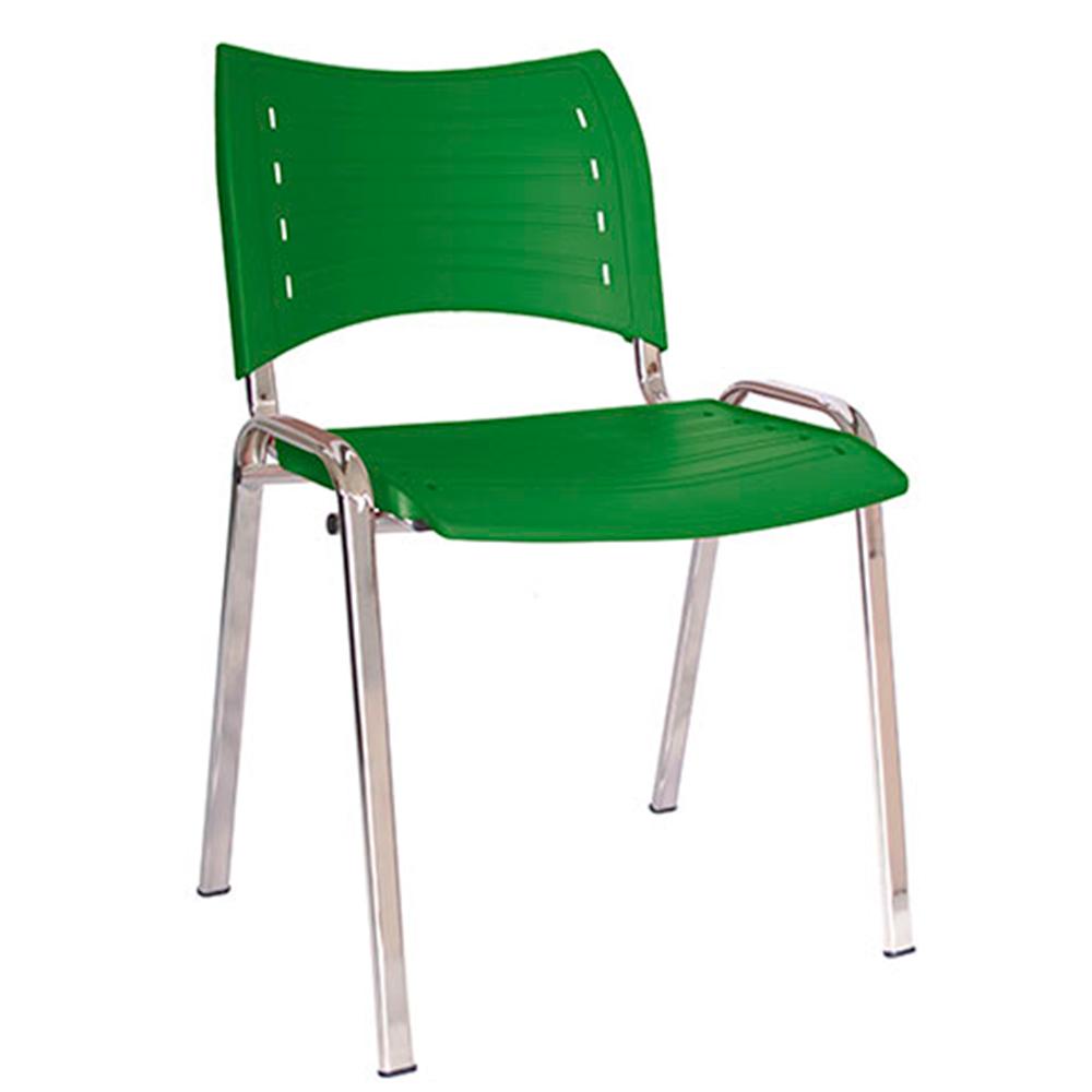 Silla de visita Offiho Innova OHV-2700CR con estructura cromada y asiento de polipropileno en varios colores
