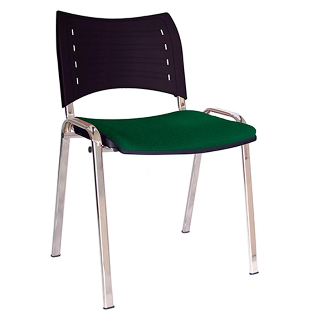 Silla de visita Offiho Innova OHV-3000CR con base cromada y asiento y respaldo tapizados de colores