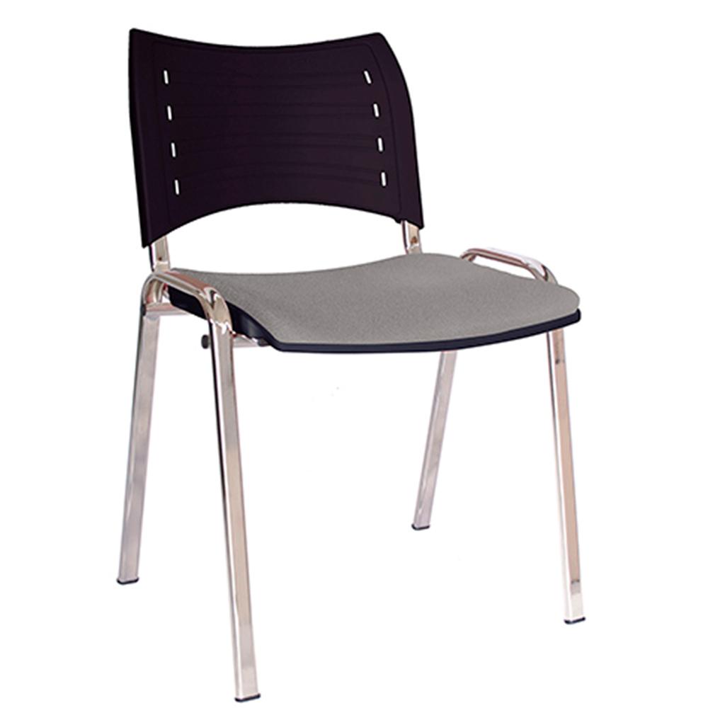 Silla de visita Offiho Innova OHV-3000CR con base cromada y asiento y respaldo tapizados de colores