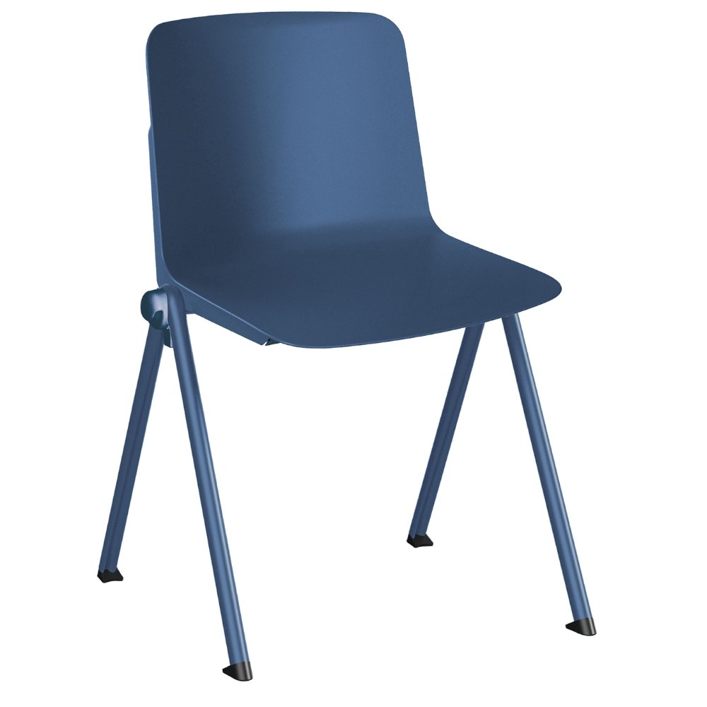 Silla de visita Offiho Plus OHV-73 con base de cuatro puntas y respaldo en polipropileno para intemperie