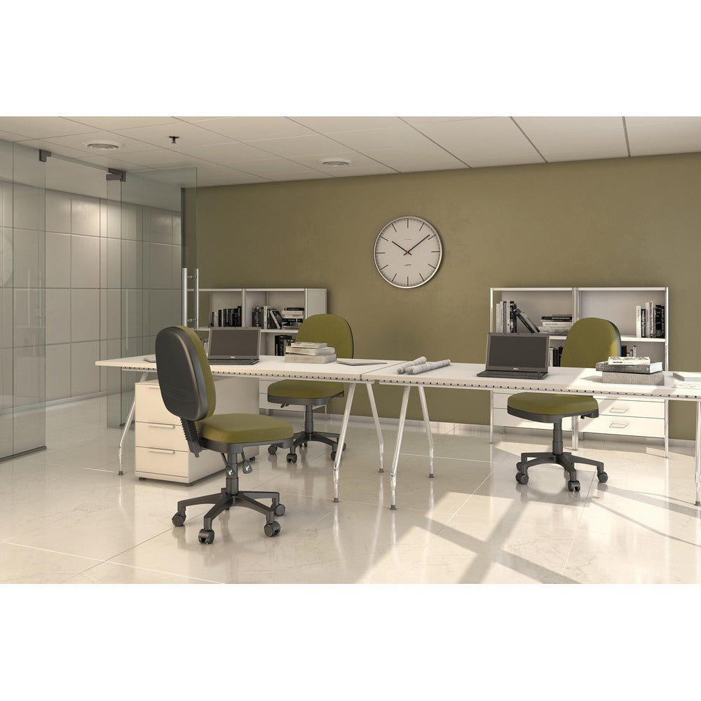 Silla secretarial OFFIHO OHS-43PLUS con asiento y respaldo tapizados y base estrella de cinco puntas en nylon