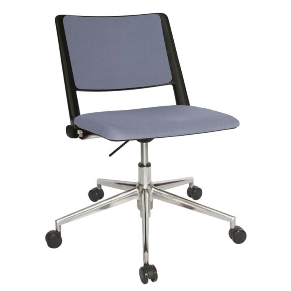 SILLA OFFIHO REVOLUTION OHS-88al KIT CROMADO | Silla Operativa | para Area Operativa Trabajo | Altura Ajustable | Base Estrella | Tapizado | Interior | Coworking Area Trabajo Recepción Despacho Sala Juntas Conferencias