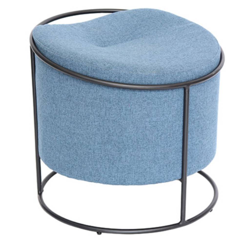 Taburete OFFIHO BUDI OHM-132 con estructura de acero tubular negro mate y asiento de pino tapizado en poliéster
