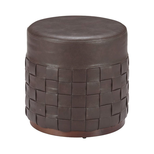 Otomán para Lounge - ZUO FILO - Espresso - Tapizado en Piel Sintética - 110768 - Zuo - NOGAL BEAT - Taburete