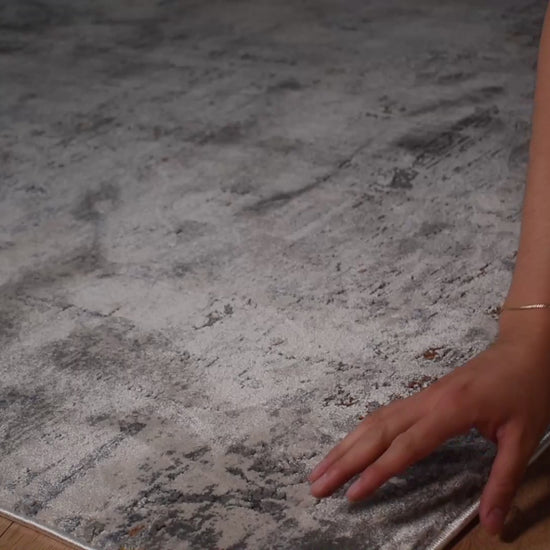 TAPETE LAVIN HADIM T2116 | Tapete Decorativo para Recepción Hotel Hogar Departamento Sala | GRIS ORO | Varias Medidas | Rectangular y Circular | Interior Hotel Residencia Recepción Alfombra Sala Dormitorio Comedor Cocina Baño Oficina Entrada Pasillo Casa  Ambientada