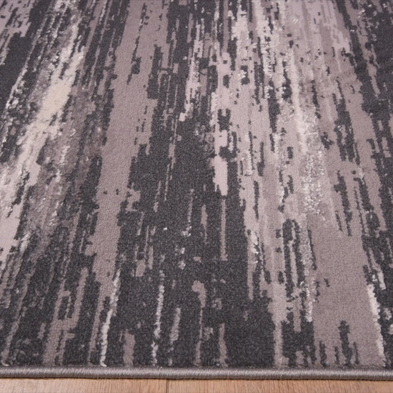 TAPETE LAVIN JASMINE U5016 | Tapete Decorativo para Recepción Hotel Hogar Departamento Sala | GRIS NEGRO | Varias Medidas | Rectangular | Interior | Hotel Residencia Recepción Alfombra Sala Dormitorio Comedor Cocina Baño Oficina Entrada Pasillo Casa 