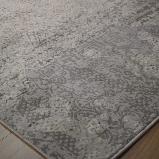 TAPETE LAVIN MARDIN T4001 | Tapete Decorativo para Recepción Hotel Hogar Departamento Sala | GRIS CREMA | Varias Medidas | Rectangular | Interior