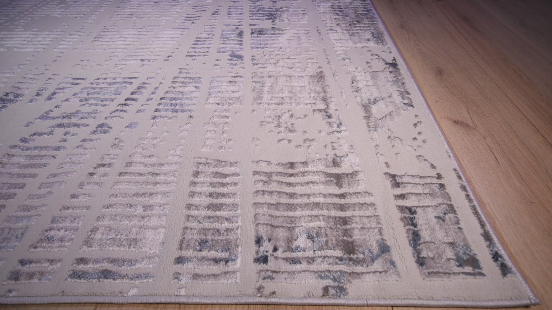 TAPETE LAVIN BETSY U5018 | Tapete Decorativo para Recepción Hotel Hogar Departamento Sala | CREMA GRIS AZUL | Varias Medidas | Rectangular | Interior Recepción Hotel Hogar Sala de estar