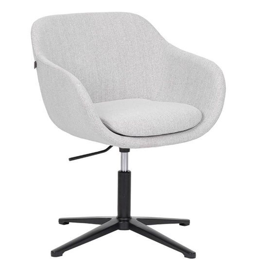 SILLA BRATTI ZEN BASE ALUMINIO | Silla Ocasional Decorativa | Base Negro | Cuerpo Poliuretano | Tapiz Tela | Interior - Zen Base Aluminio - Bratti - NOGAL BEAT - Sillas