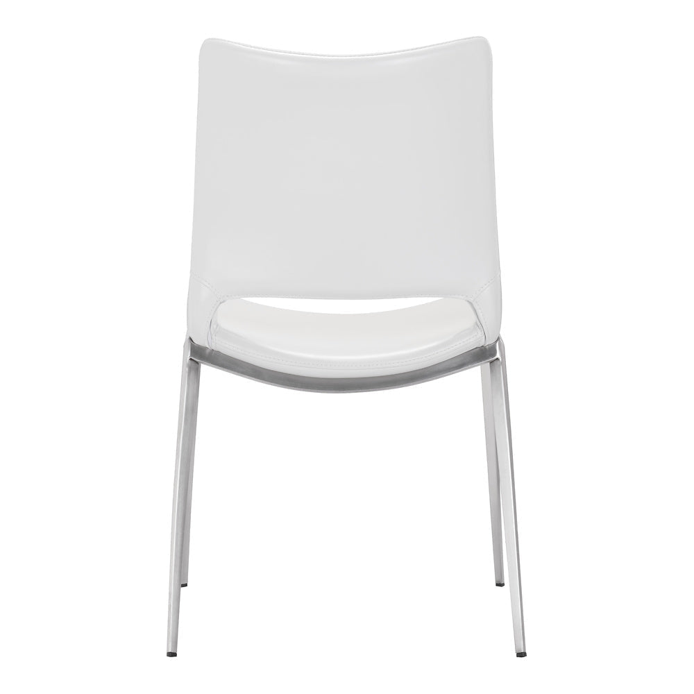 Silla Comercial para Cafetería - ZUO ACE 54x56 101279 - Varios Colores - Asiento y Respaldo Tapizados en Piel Sintética - 101279 - Zuo - NOGAL BEAT - Silla Comercial Interior